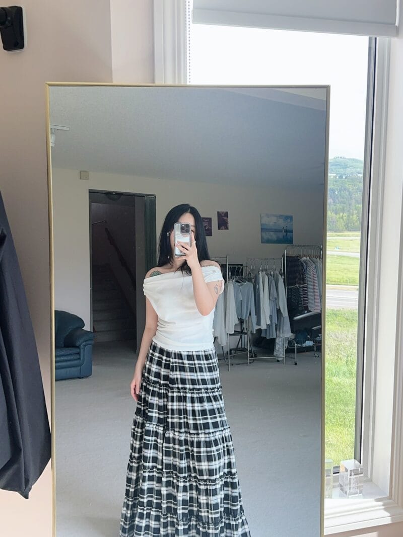 能贯穿四季的百搭格子裙 微胖友好
