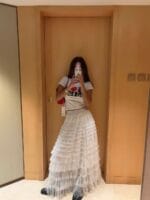 韩国ins爆款产品 人手一条千层蛋糕裙 超级无敌仙 两色