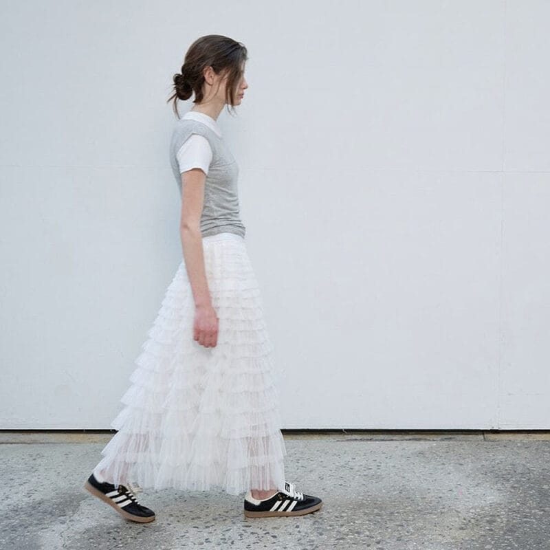 韩国ins爆款产品 人手一条千层蛋糕裙 超级无敌仙 两色