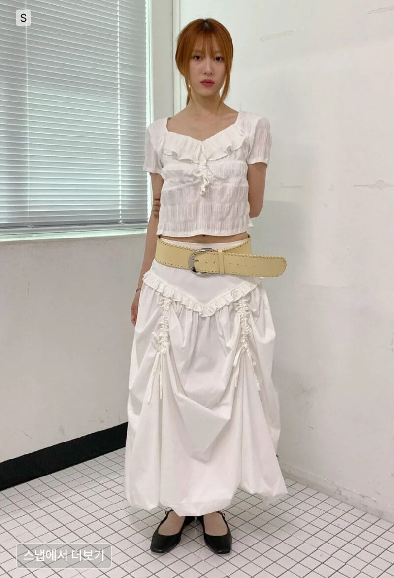 韩国ins爆款 小众品牌卖超贵的设计感花苞裙