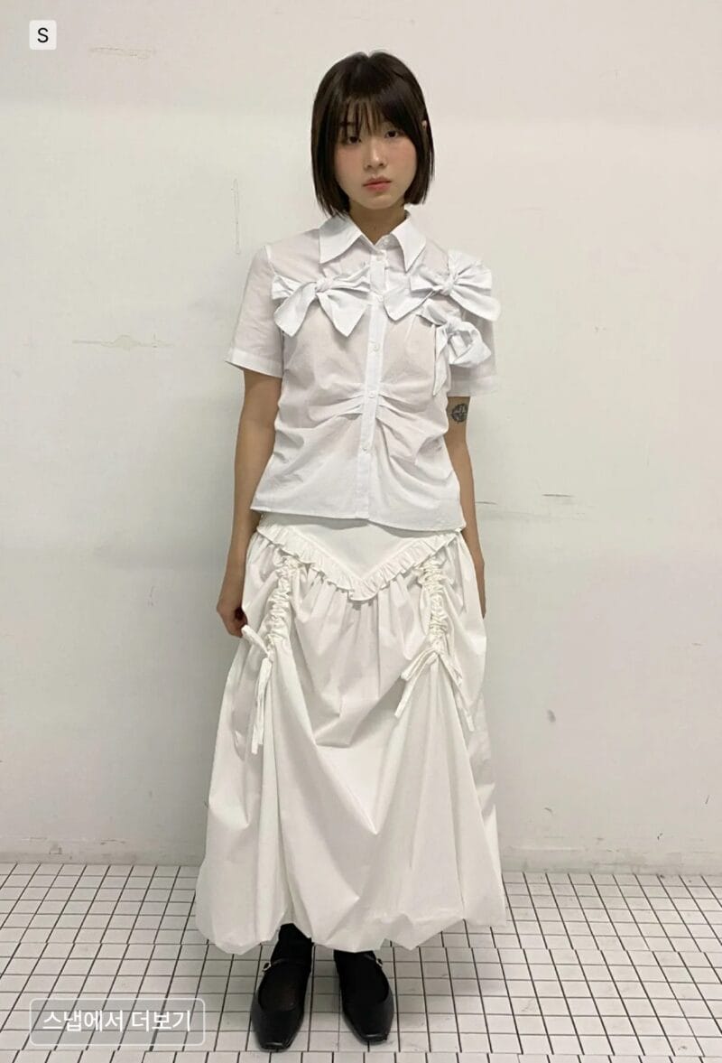 韩国ins爆款 小众品牌卖超贵的设计感花苞裙