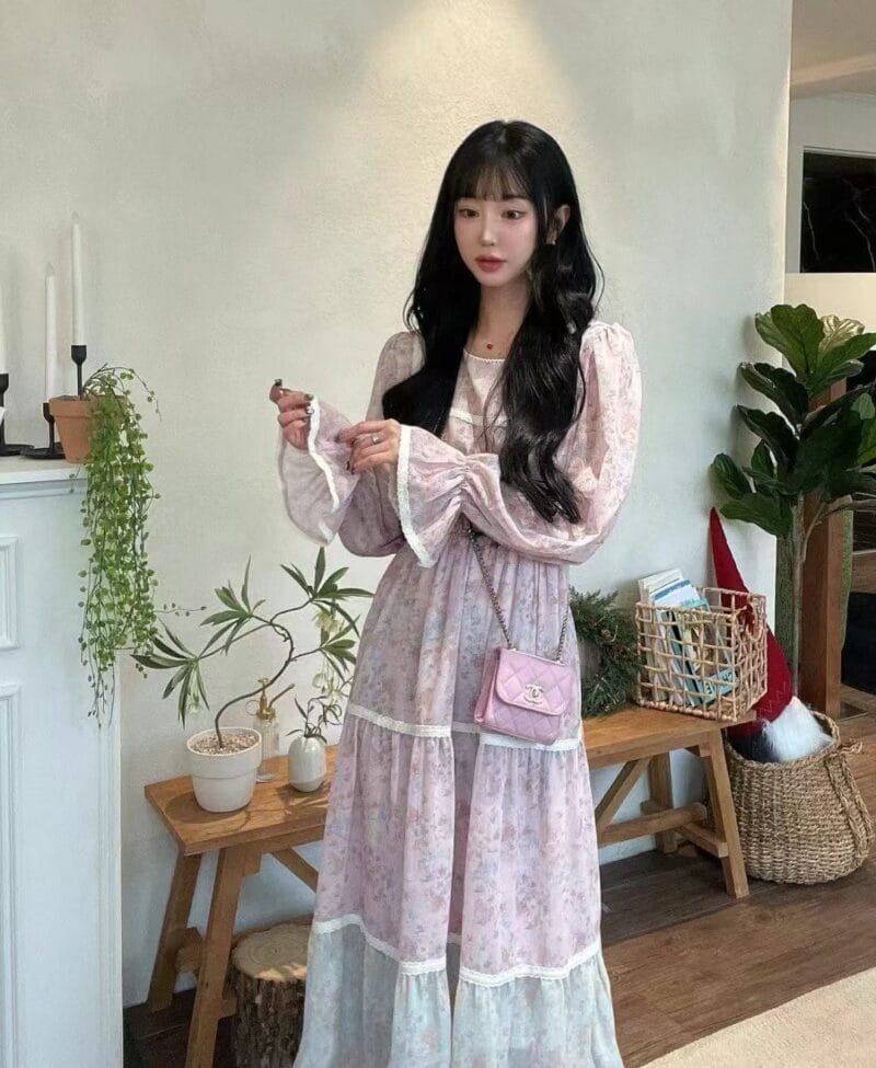 韩国碎花裙鼻祖 太漂亮了像公主一样的裙子