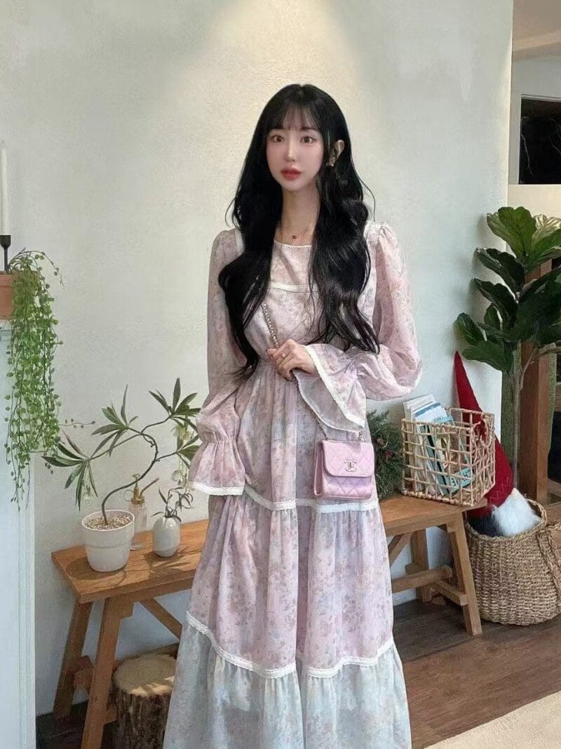 韩国碎花裙鼻祖 太漂亮了像公主一样的裙子