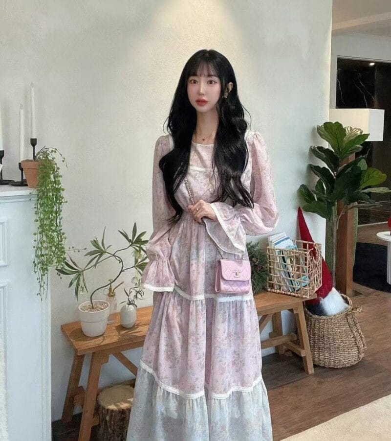 韩国碎花裙鼻祖 太漂亮了像公主一样的裙子