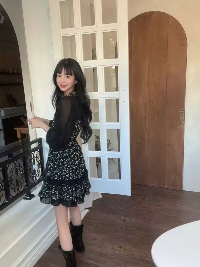 韩国碎花裙鼻祖 可甜可盐的裙子 显瘦又有气质