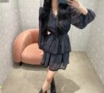 韩国碎花裙鼻祖 很有垂感的爱心公主蛋糕裙