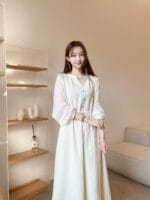 气质满分 肌理感连衣裙度假穿都可以 上班族友好