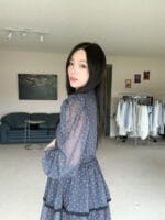 韩国碎花裙鼻祖 很有垂感的爱心公主蛋糕裙