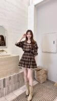 日系复古格子裙 可甜可酷 超百搭