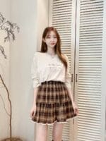 日系复古格子裙 可甜可酷 超百搭