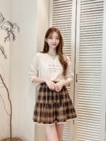日系复古格子裙 可甜可酷 超百搭