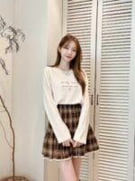 日系复古格子裙 可甜可酷 超百搭