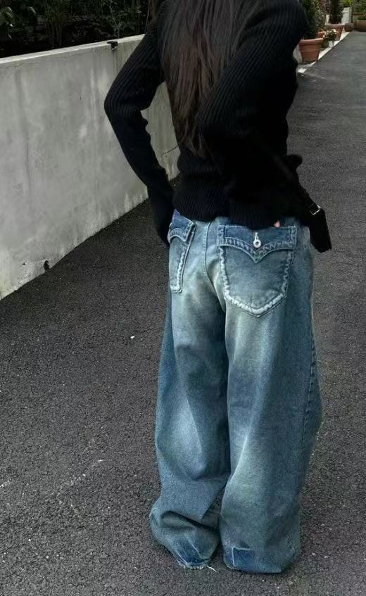 Aespa柳智敏Karina出镜率超高的阔腿牛仔裤