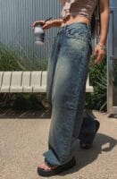 Aespa柳智敏Karina出镜率超高的阔腿牛仔裤