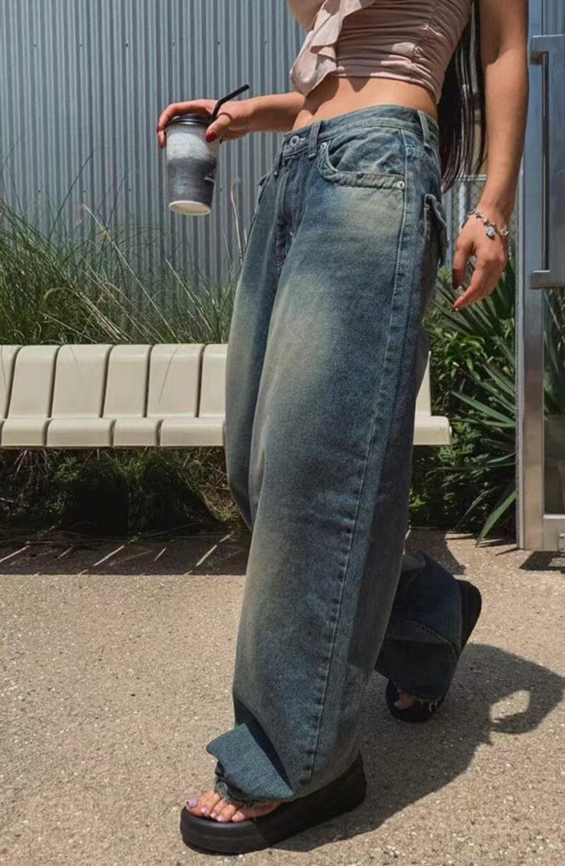 Aespa柳智敏Karina出镜率超高的阔腿牛仔裤