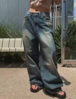 Aespa柳智敏Karina出镜率超高的阔腿牛仔裤