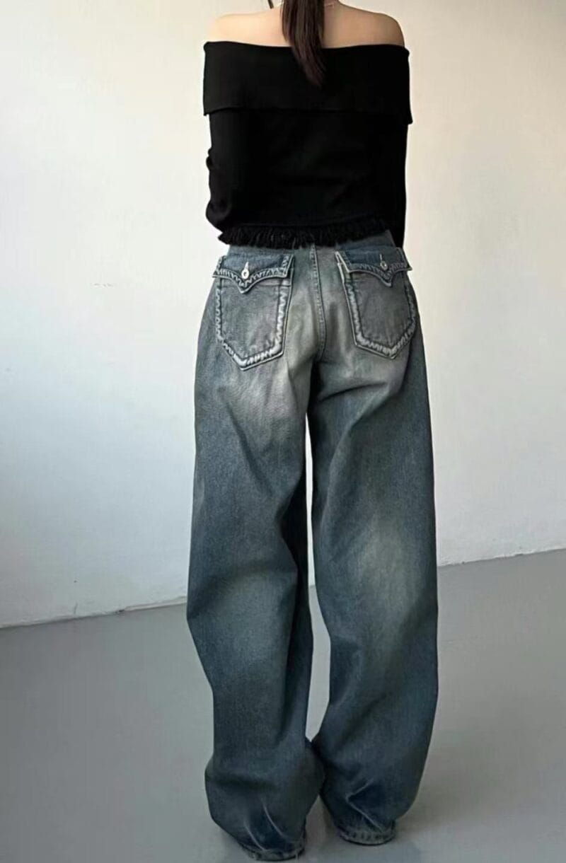 Aespa柳智敏Karina出镜率超高的阔腿牛仔裤