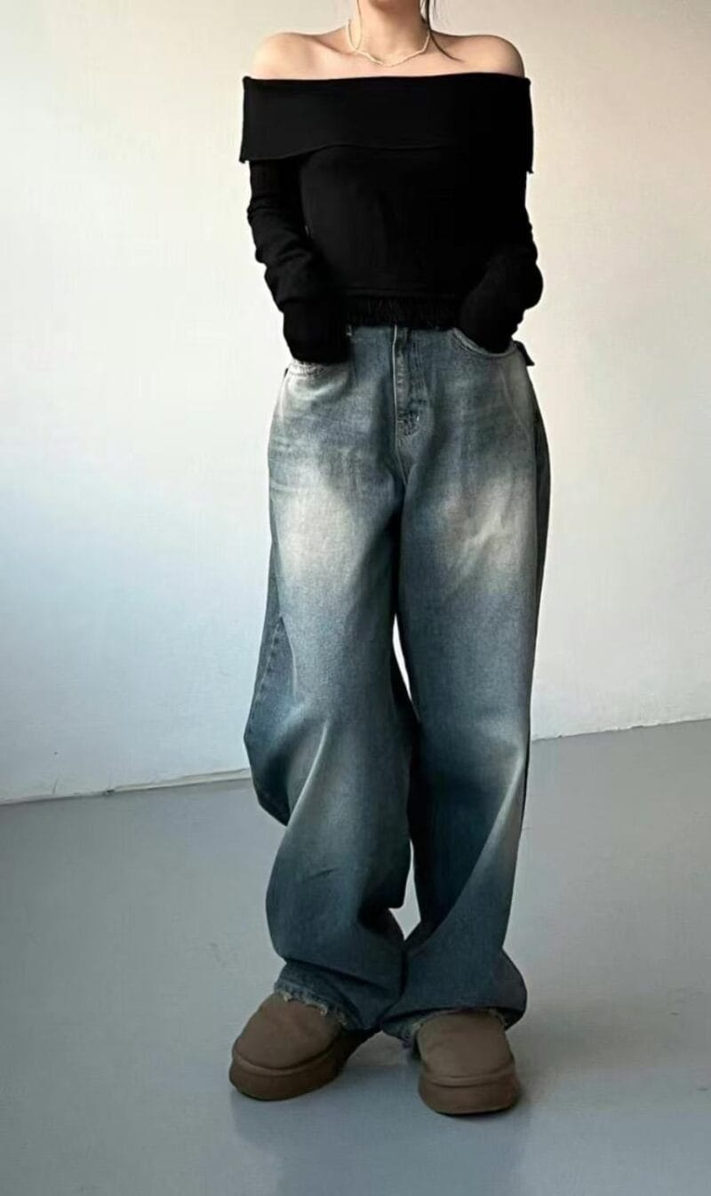 Aespa柳智敏Karina出镜率超高的阔腿牛仔裤