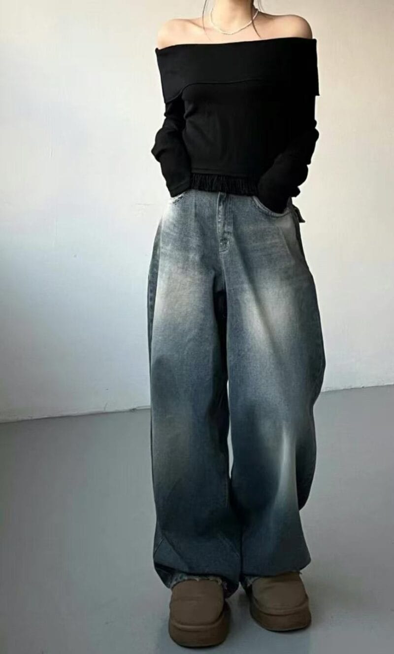 Aespa柳智敏Karina出镜率超高的阔腿牛仔裤