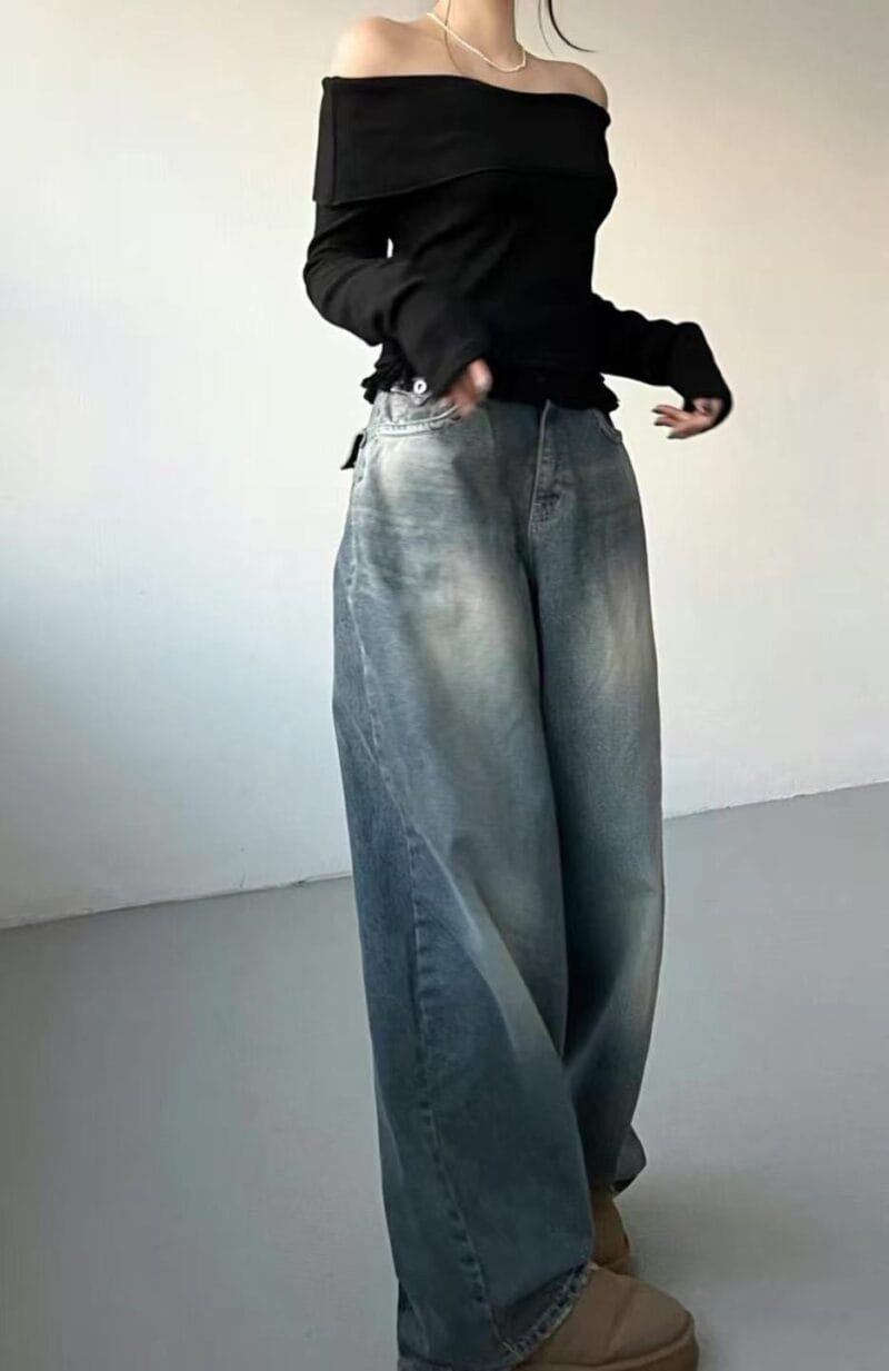 Aespa柳智敏Karina出镜率超高的阔腿牛仔裤