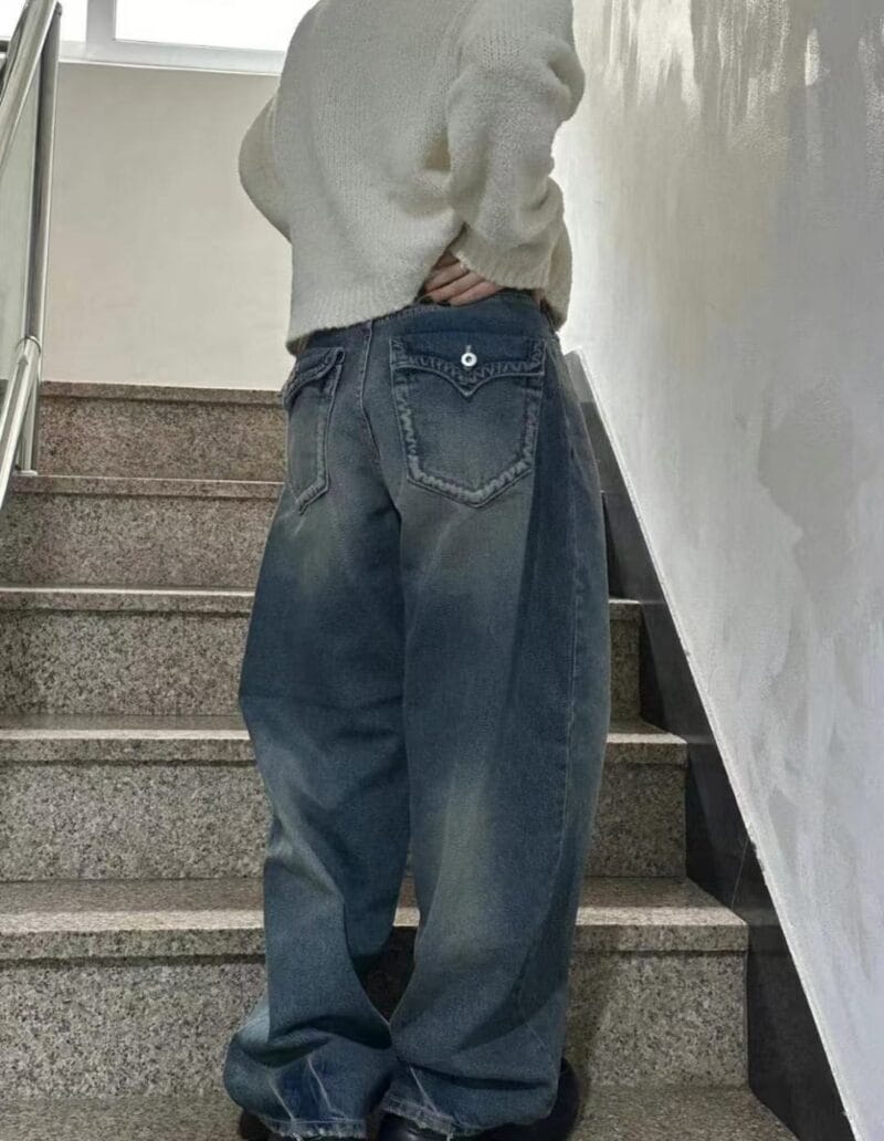 Aespa柳智敏Karina出镜率超高的阔腿牛仔裤