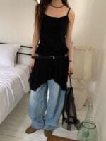 超有垂感的不规则连衣裙 叠穿神器