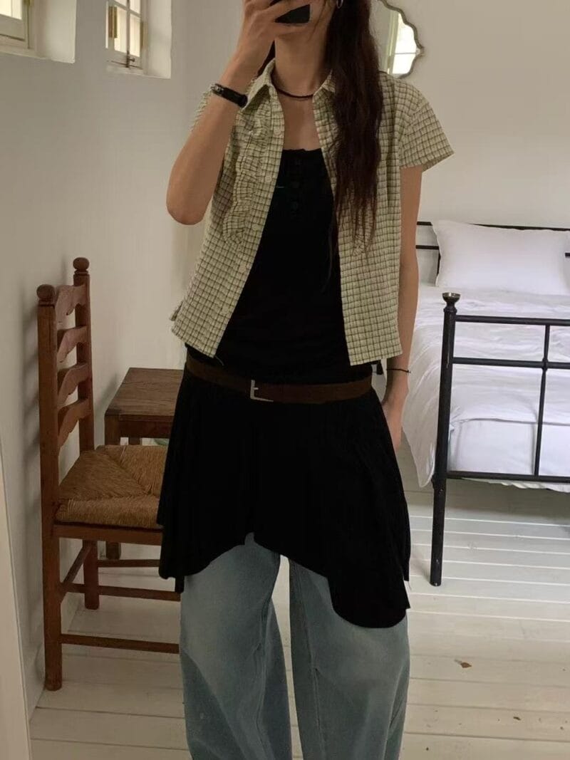 超有垂感的不规则连衣裙 叠穿神器