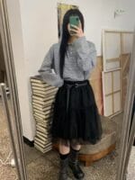 很有早春氛围感的条纹Polo 很多韩国网红上身哟