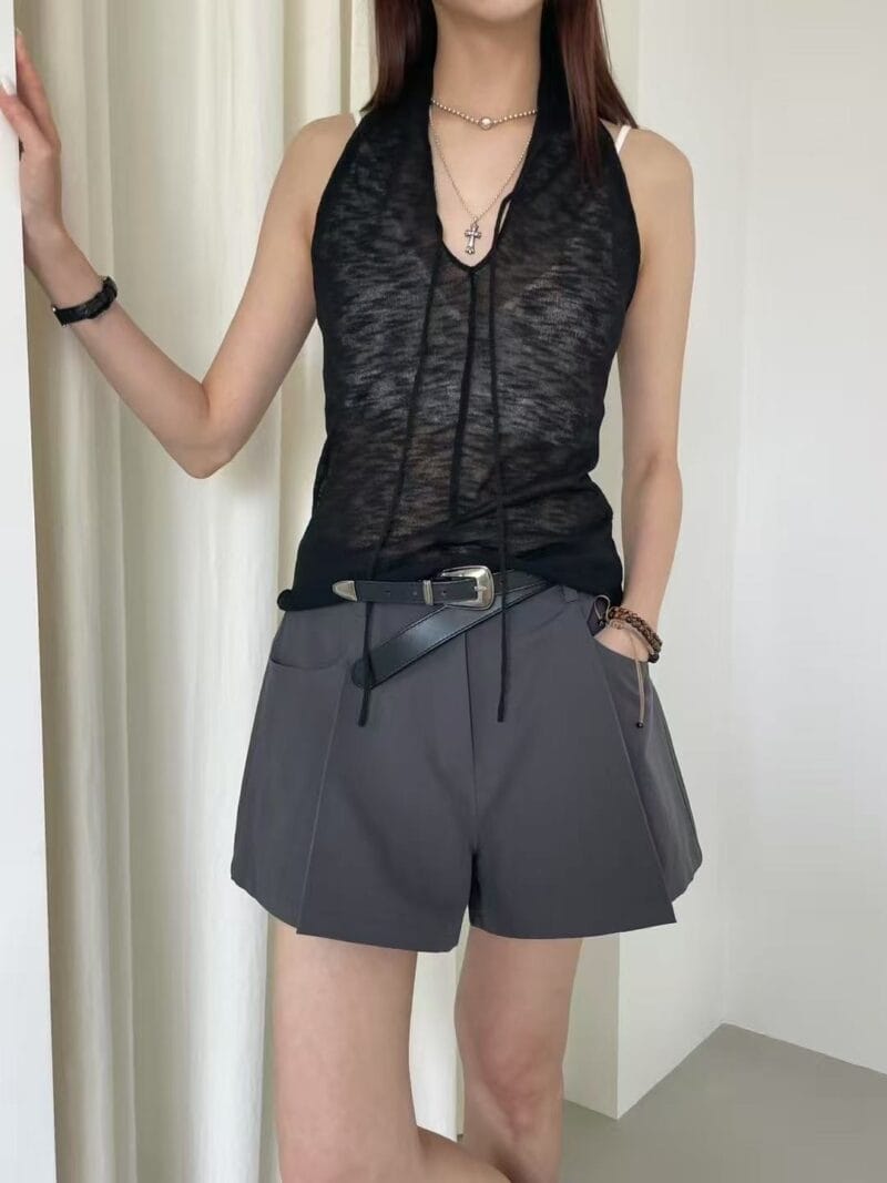 超级有慵懒感的挂脖 小设计感 三个颜色