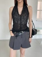 超级有慵懒感的挂脖 小设计感 三个颜色