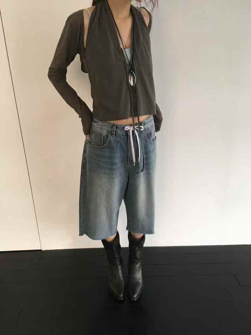 超级好看 慵懒感直接拉满的挂脖两件套