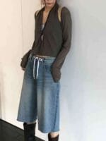 超级好看 慵懒感直接拉满的挂脖两件套