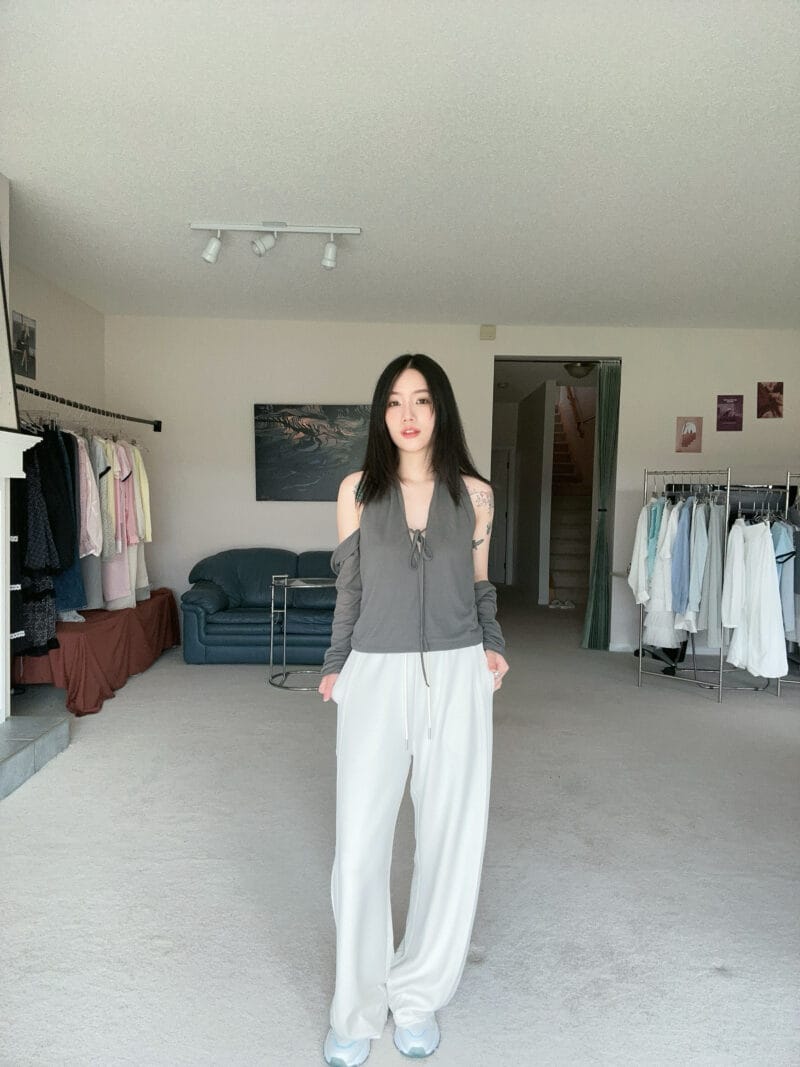 超级好看 慵懒感直接拉满的挂脖两件套