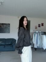 灯笼袖千褶边气质露肩小上衣