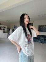 好可爱的绘画感图案 宽松tee