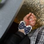 Trois de LEI 立体格纹发圈