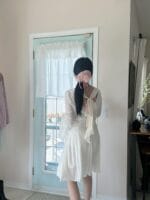 Trois de LEI 仙女蝴蝶结质感大肠发圈