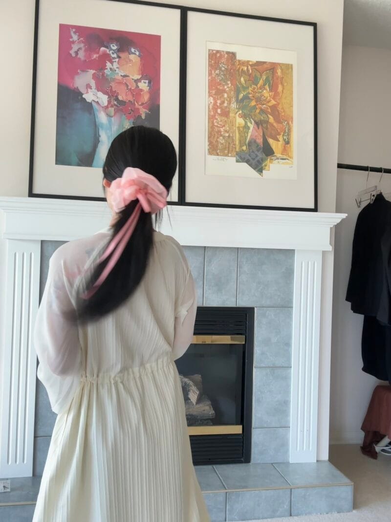 Trois de LEI 仙女蝴蝶结质感大肠发圈