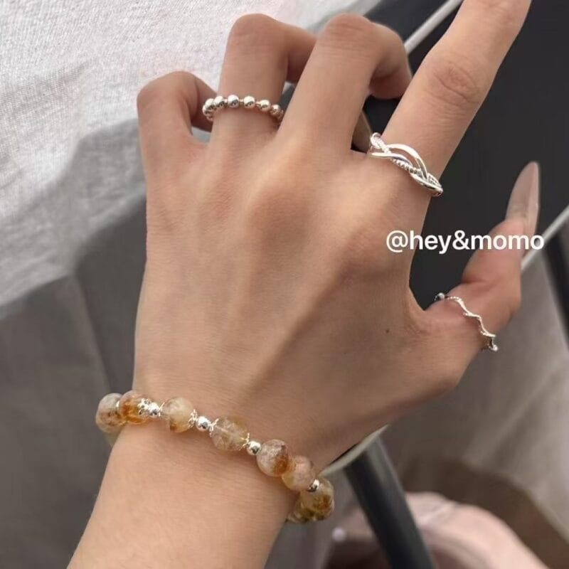 Hey & momo 招财黄发晶