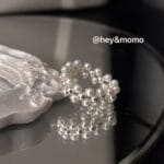 Hey & momo 多层珠珠+小圆球 戒指