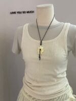 Love you so much 韩网爆款鸡蛋花重工项链