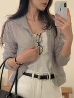 贯穿春夏秋的薄款羊毛小上衣  两色