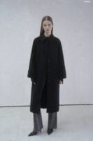 价格友好的双面手缝工艺 贵气的黑色大衣