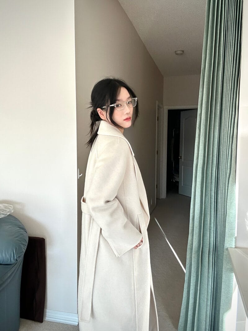 韩国超贵品牌的狐狸绒大衣！比普通大衣更厚实！富家千金感白月光 韩国售价900刀！