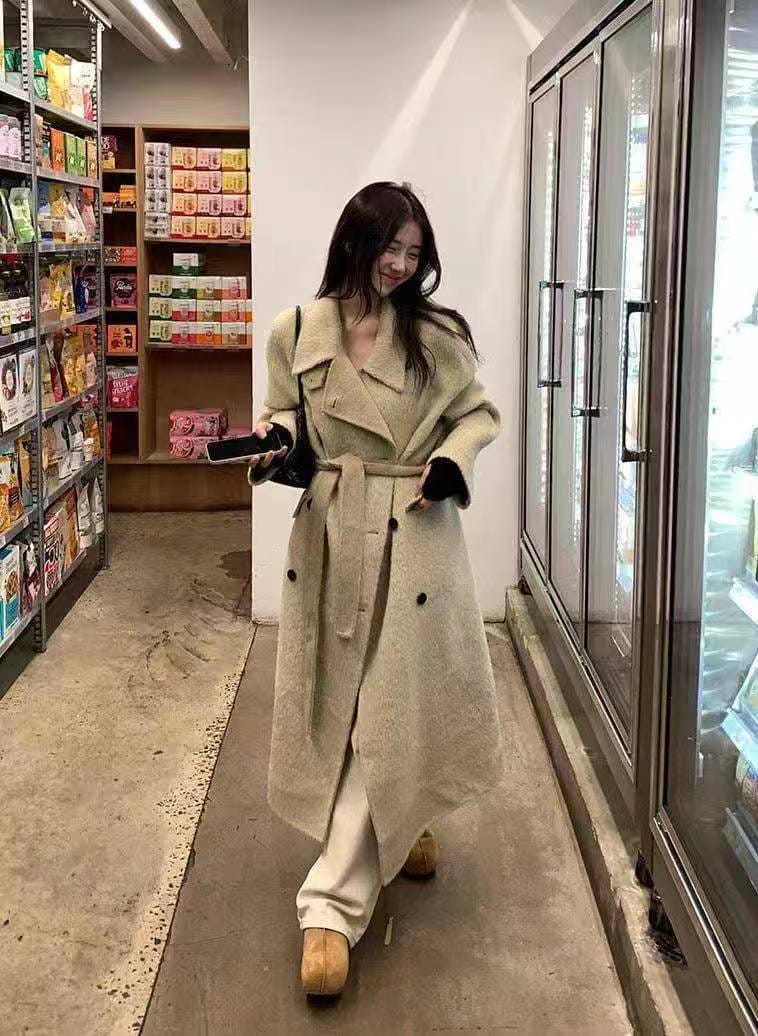 可以有很多种穿法的苏力羊驼毛大衣 气质拉满