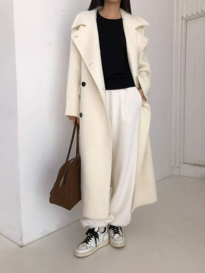 可以有很多种穿法的苏力羊驼毛大衣 气质拉满