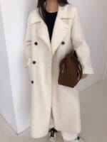 可以有很多种穿法的苏力羊驼毛大衣 气质拉满