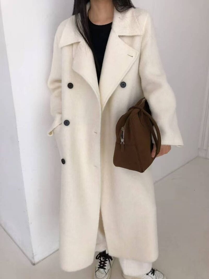 可以有很多种穿法的苏力羊驼毛大衣 气质拉满