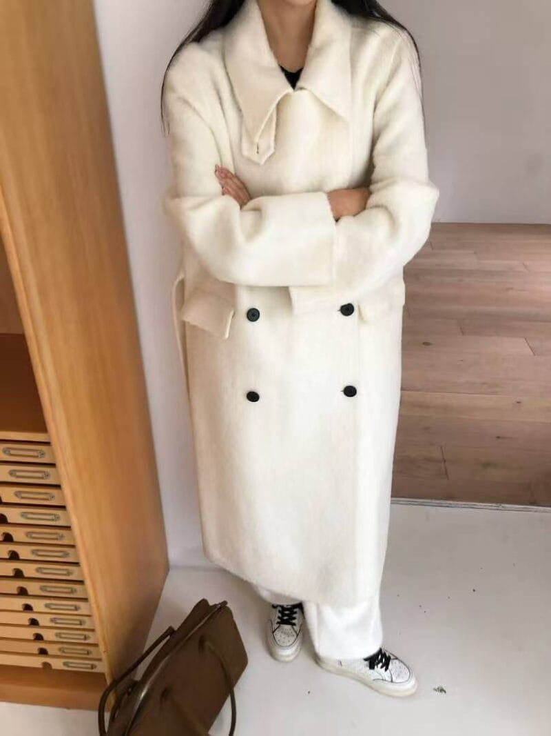 可以有很多种穿法的苏力羊驼毛大衣 气质拉满