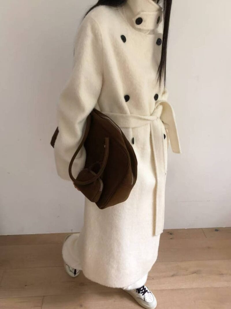 可以有很多种穿法的苏力羊驼毛大衣 气质拉满